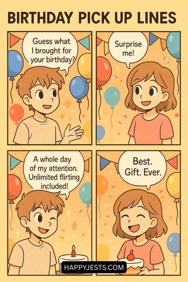 Funny birthday pick up lines