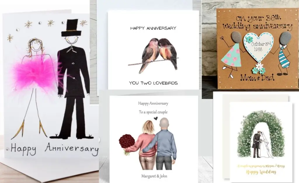 Handmade Happy Anniversary Cards